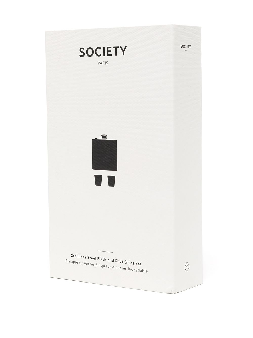 фото Society stainless flask-shot glass set