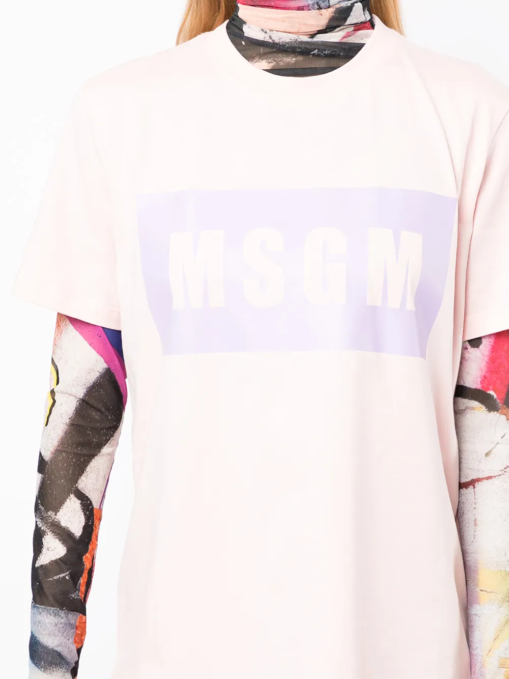 фото Msgm футболка с логотипом