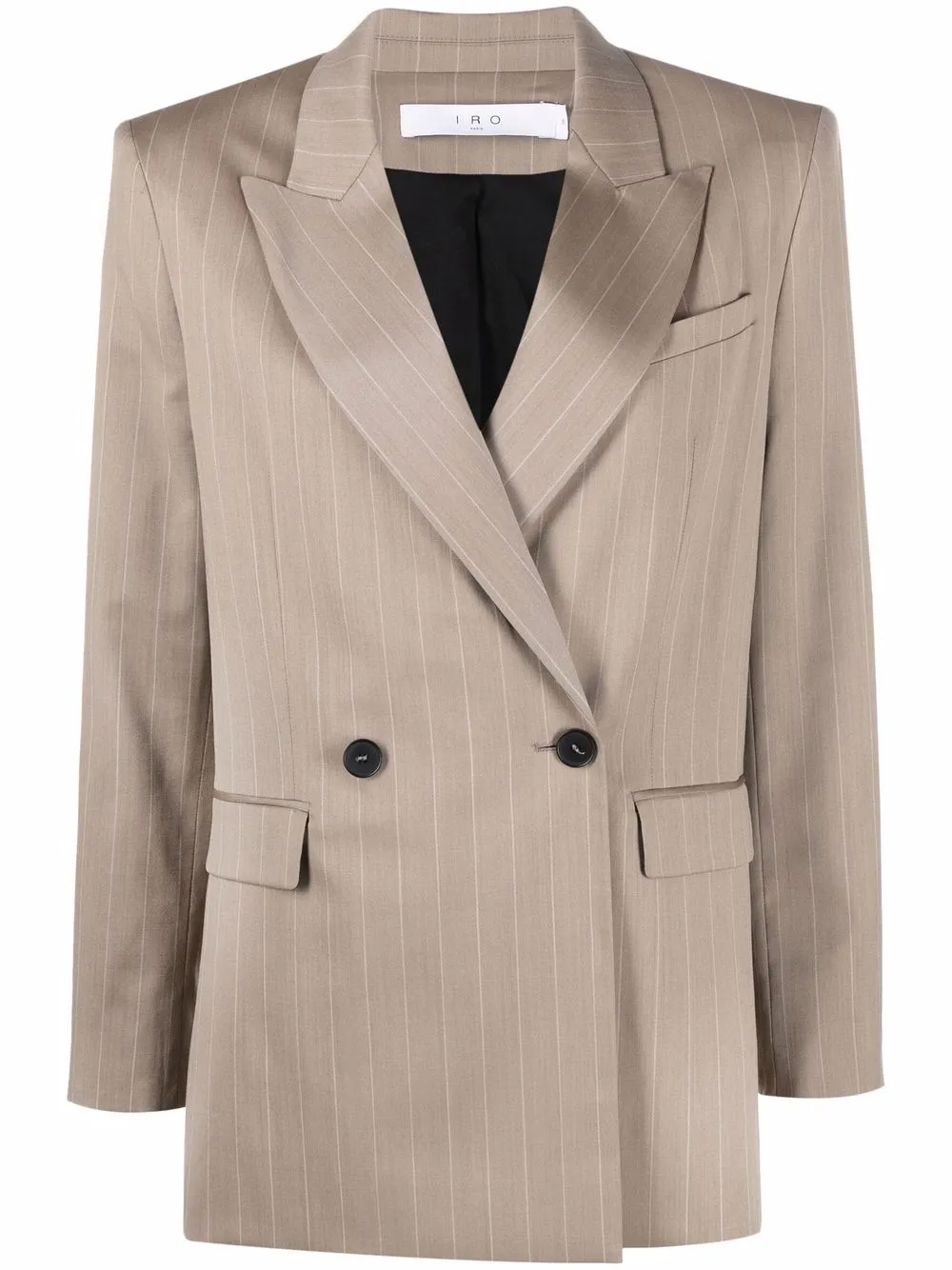 

IRO pinstripe double breasted blazer - Brown