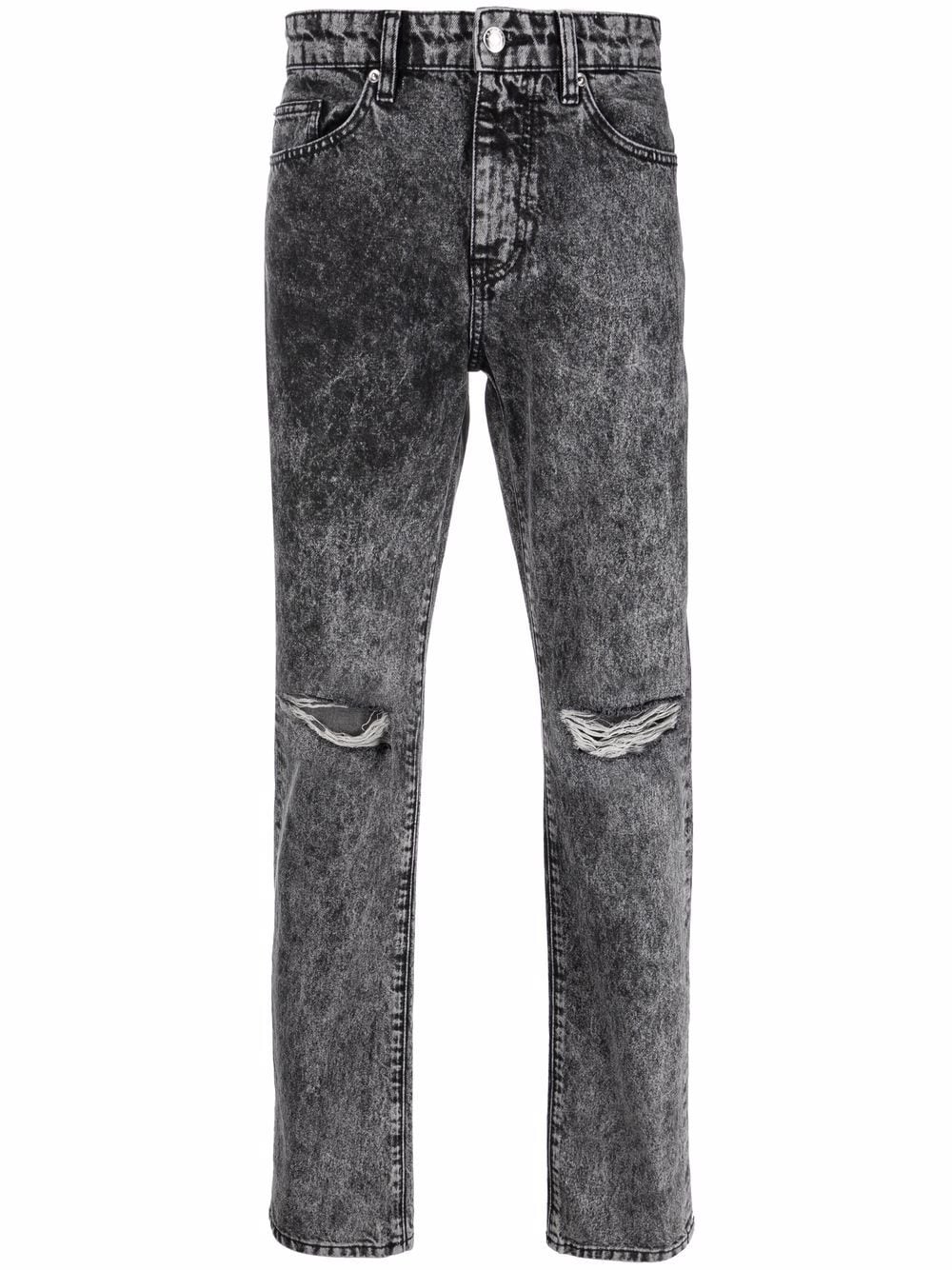 фото Iro прямые джинсы с эффектом потертости