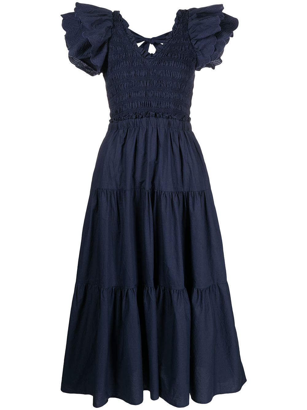 Sla Shirred Midi Dress | ModeSens