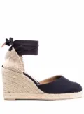 Castañer platform suede espadrilles - Blue