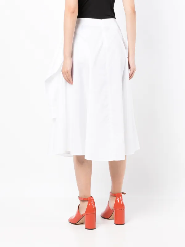 MM6 Maison Margiela button-up sleeve-tie Skirt - Farfetch