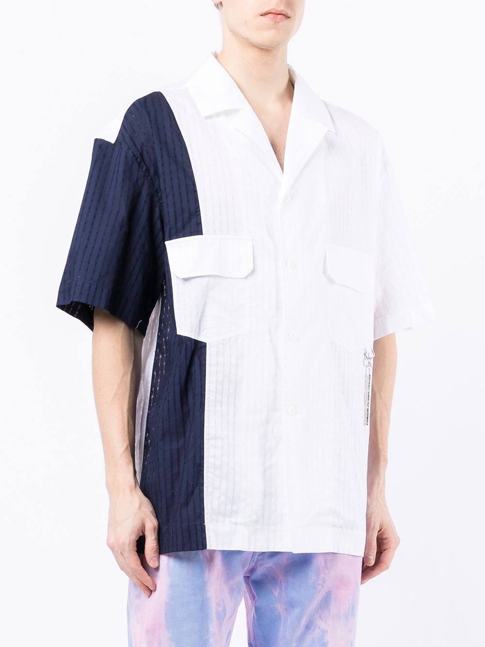 фото Feng chen wang cotton colour-block shirt