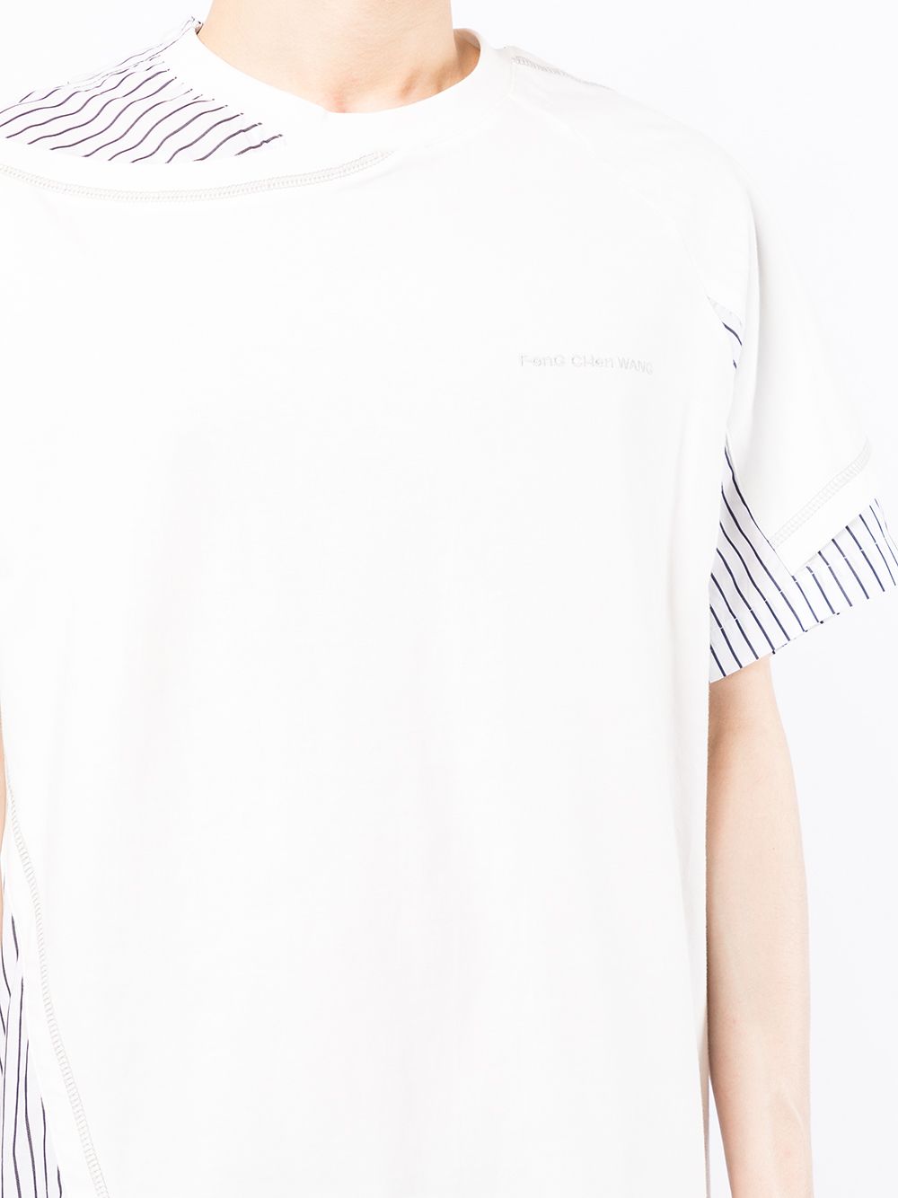 фото Feng chen wang cotton contrast-panel t-shirt