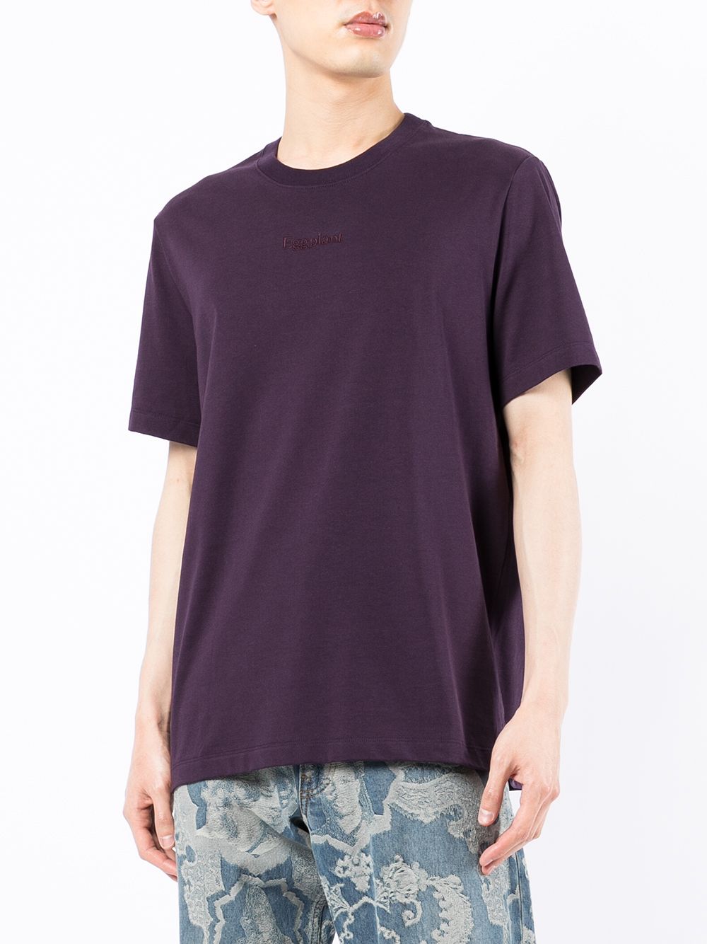 фото Doublet eggplant short-sleeve t-shirt