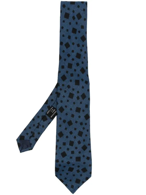 Versace Pre-Owned corbata con estampado cuadrado 1970