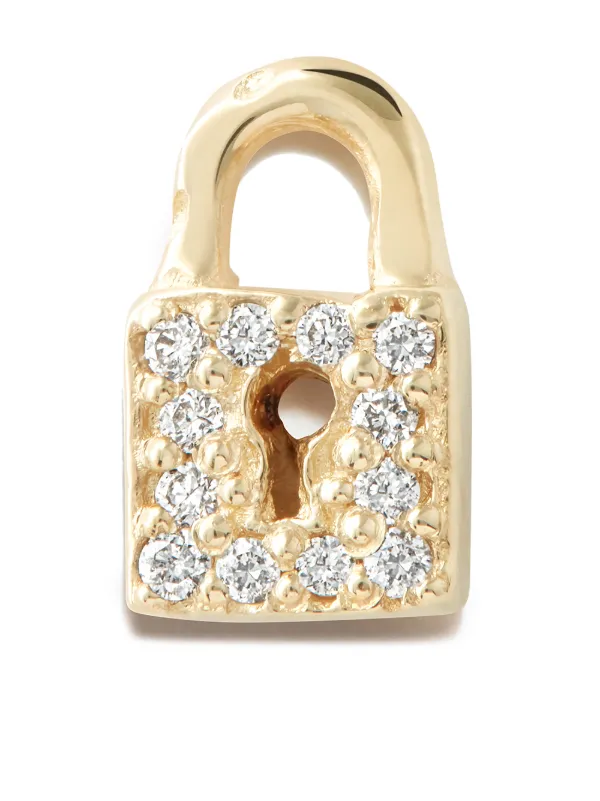 Sydney Evan 14kt Yellow Gold Diamond Stud Earring