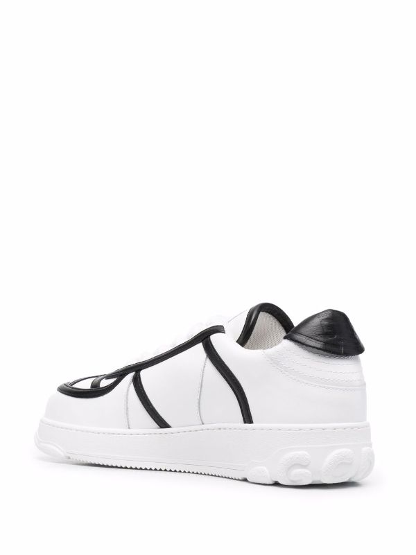 Gcds contrast-detail Chunky Leather Sneakers - Farfetch