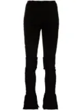 Talia Byre Warm Up knitted flared trousers - Black
