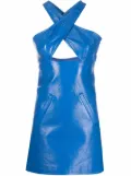 Courrèges cut-out mini dress - Blue