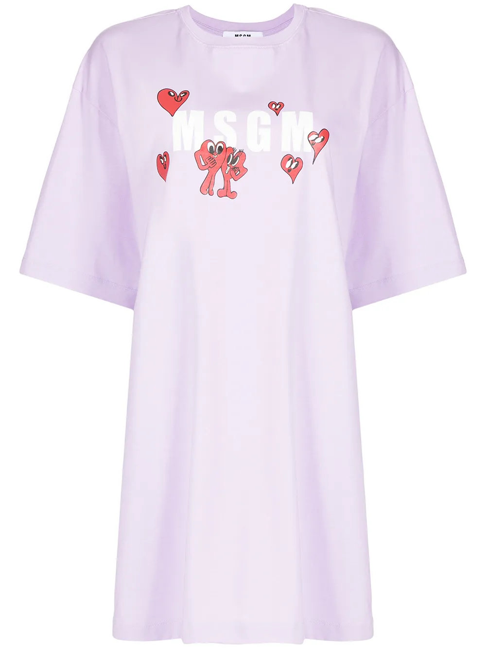 MSGM платье-футболка с логотипом
