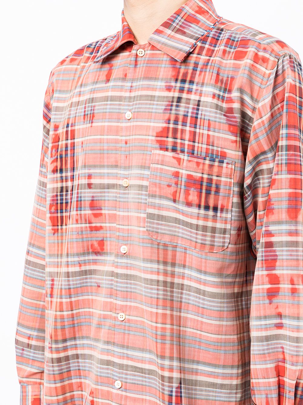 фото Doublet checked long-sleeve shirt