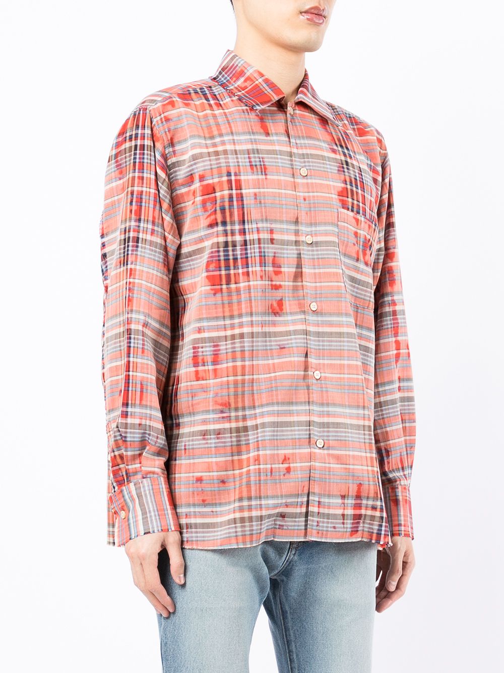 фото Doublet checked long-sleeve shirt