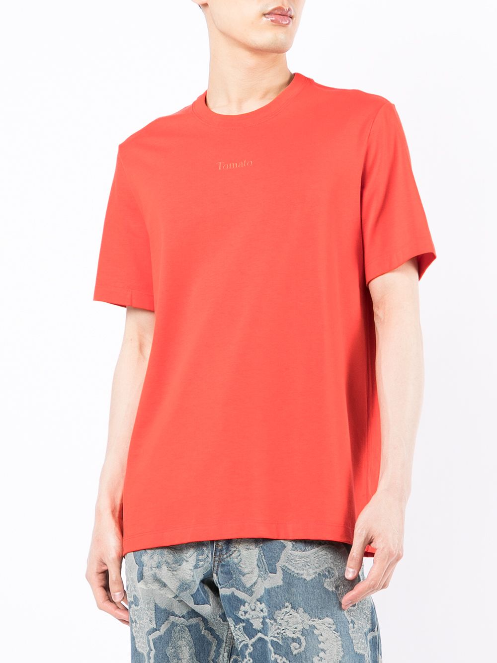 фото Doublet tomato-detail short-sleeve t-shirt