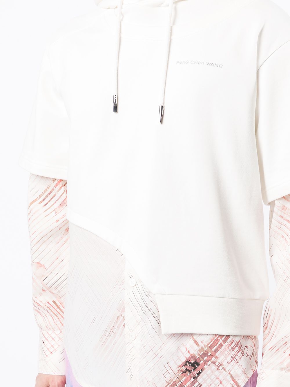 фото Feng chen wang cotton layered effect hoodie