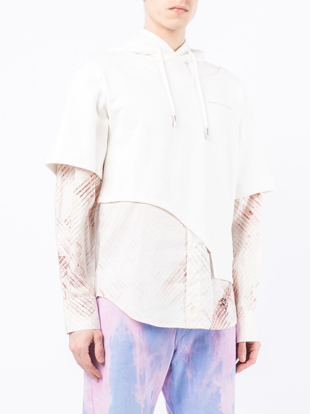 фото Feng chen wang cotton layered effect hoodie