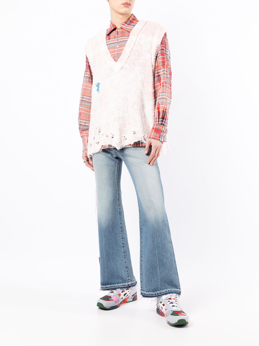 фото Doublet high-waisted flared jeans