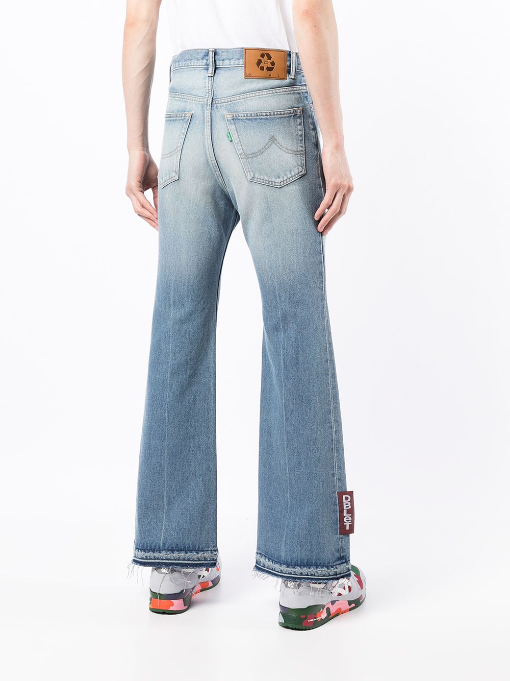 фото Doublet high-waisted flared jeans