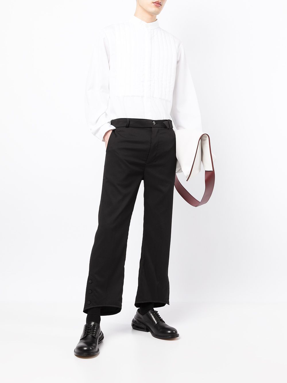 Image 2 of Onefifteen x ANOWHEREMAN cropped-leg trousers