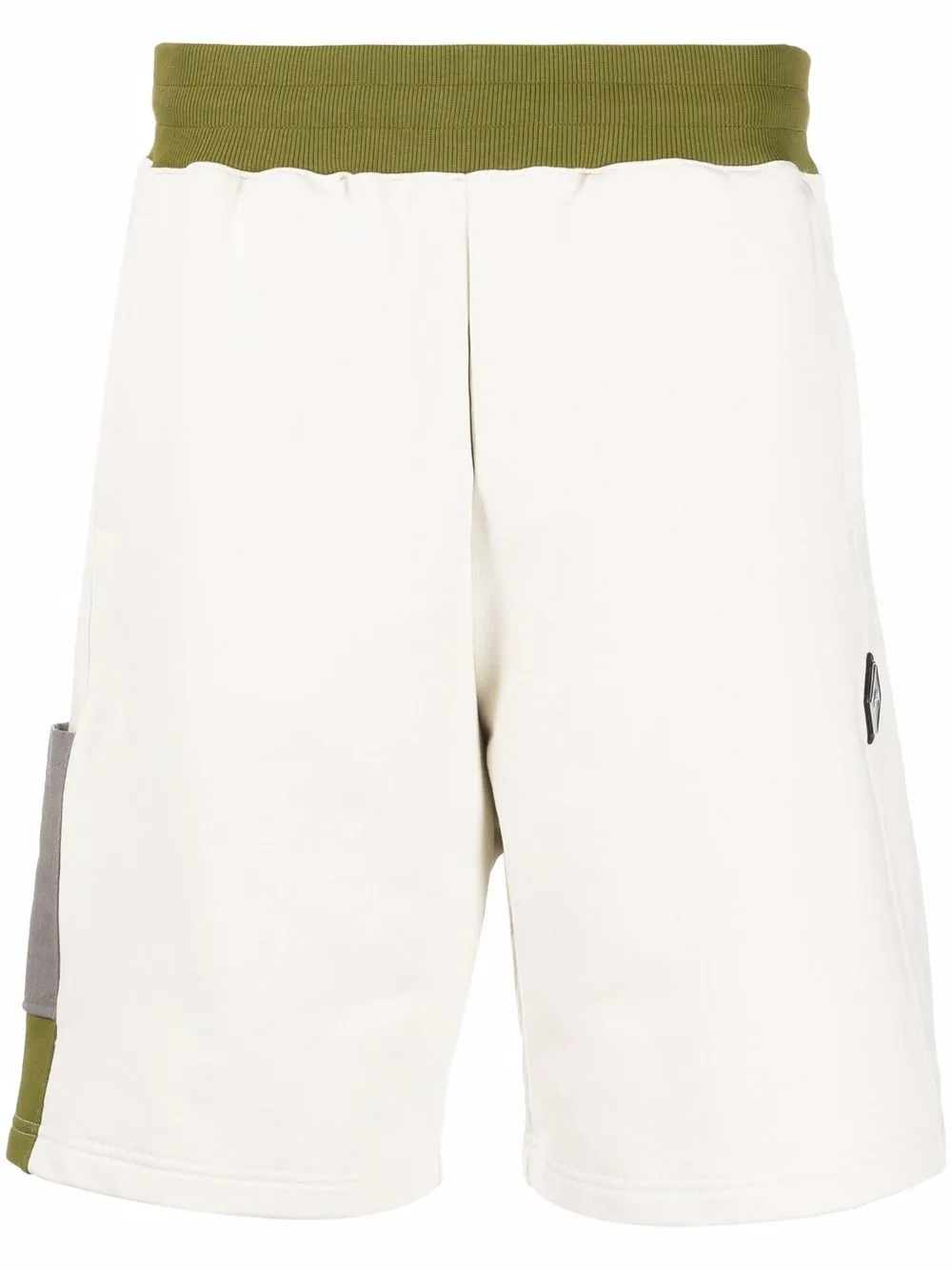 A-COLD-WALL* two-tone panel shorts - Neutrals