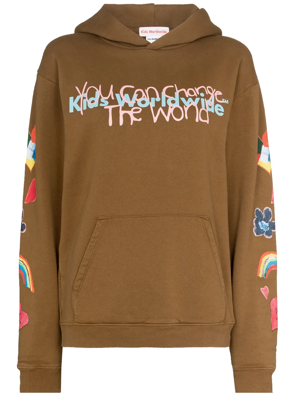 

Kids Worldwide hoodie You Can Change - Marrón