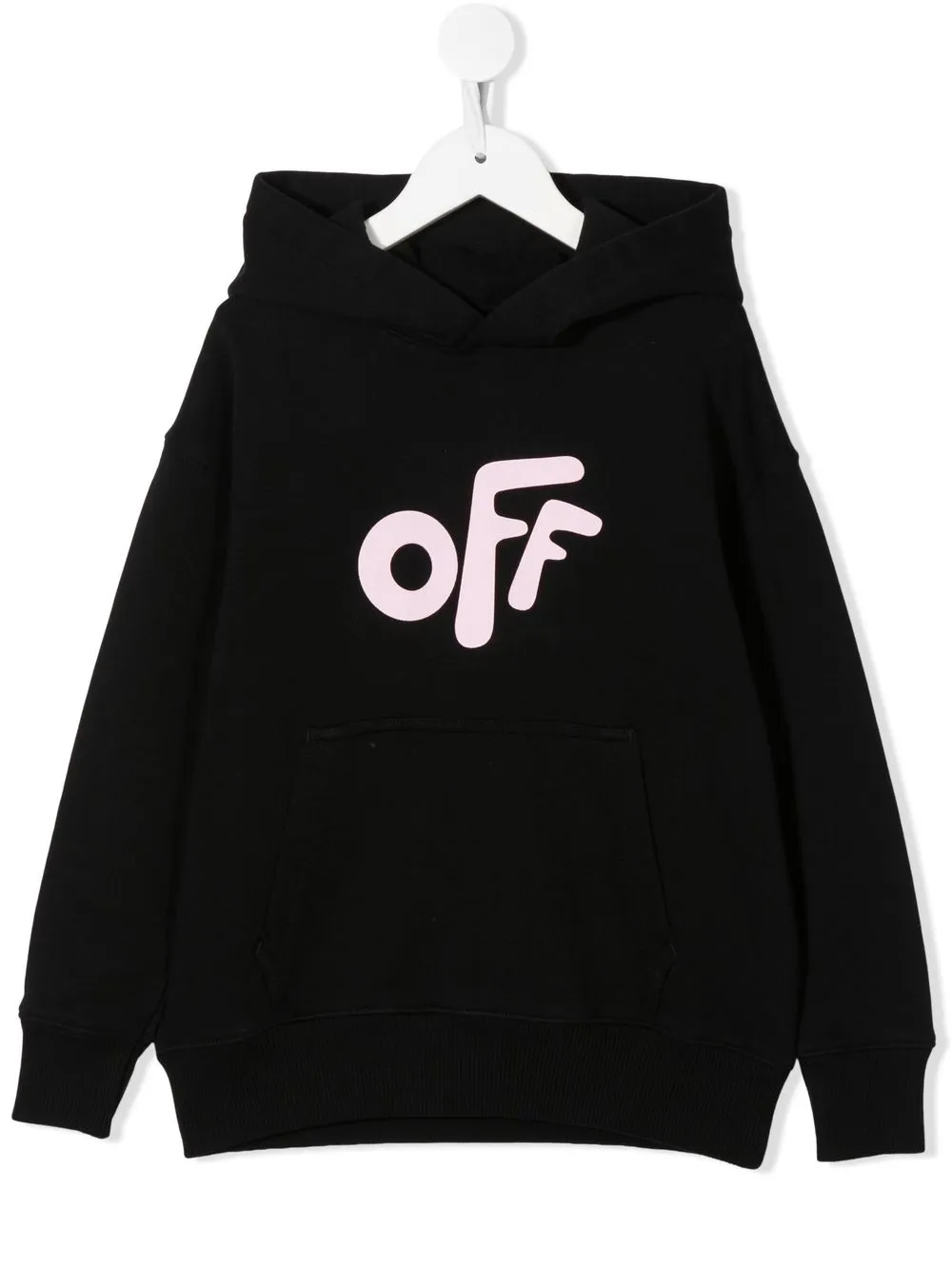 

Off-White Kids hoodie Off Rounded - Negro