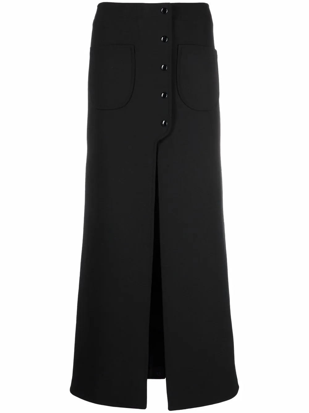 

Courrèges A-line midi skirt - Black