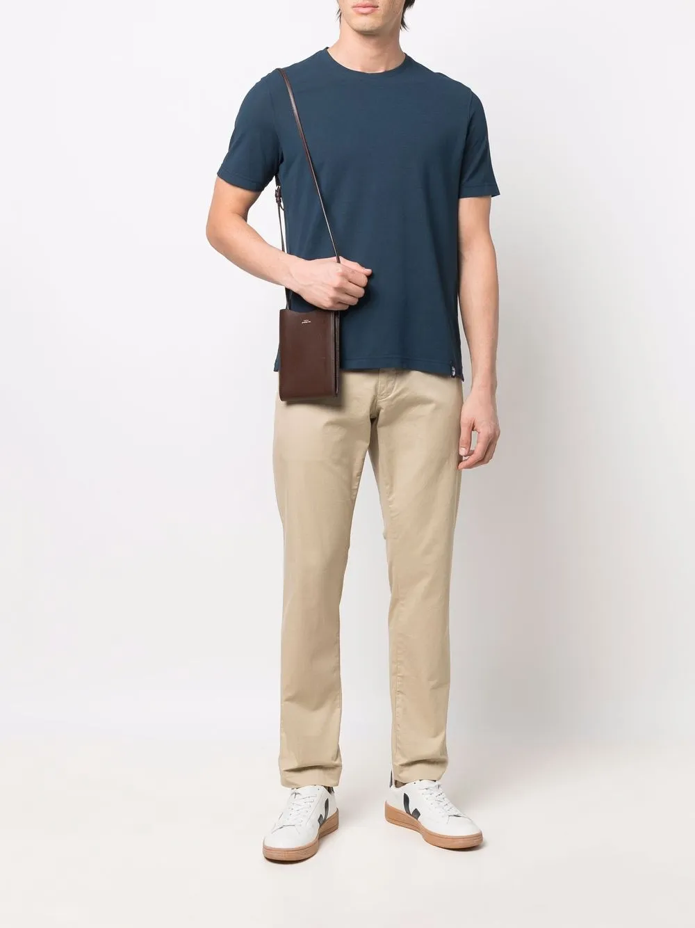 Drumohr Katoenen T-shirt - Blauw