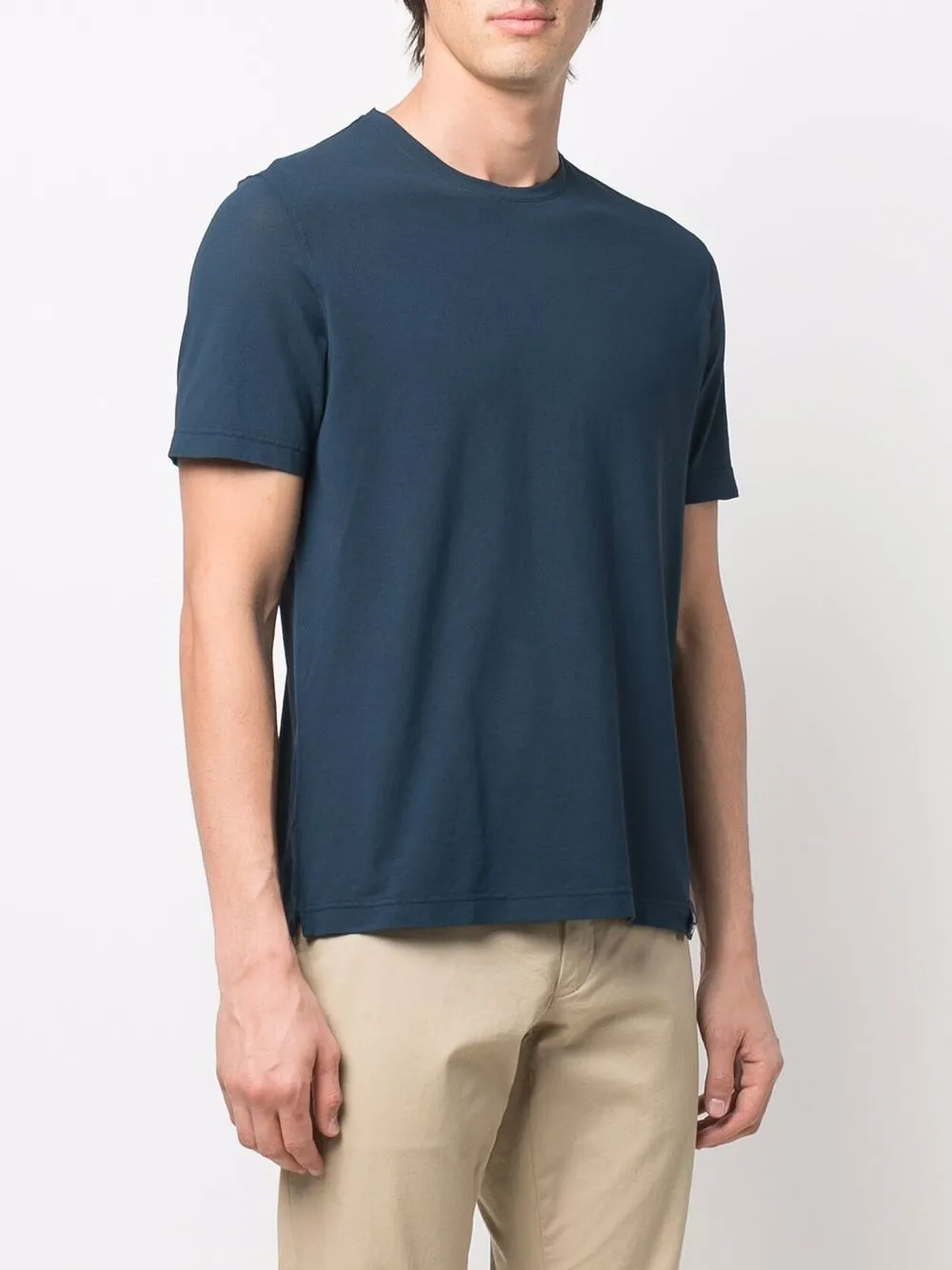 Drumohr Katoenen T-shirt Blauw