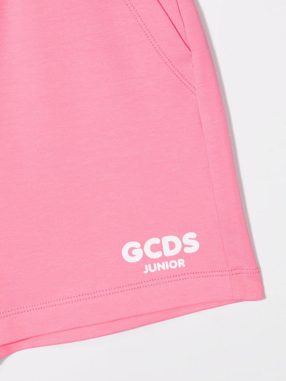 фото Gcds kids logo-print track shorts