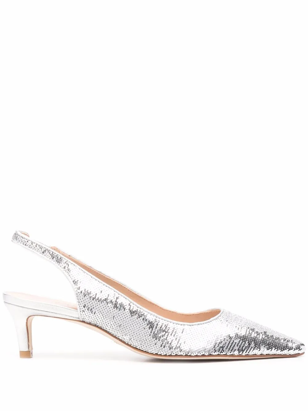 

Stuart Weitzman zapatillas Stuart con tacón de 50mm - Plateado
