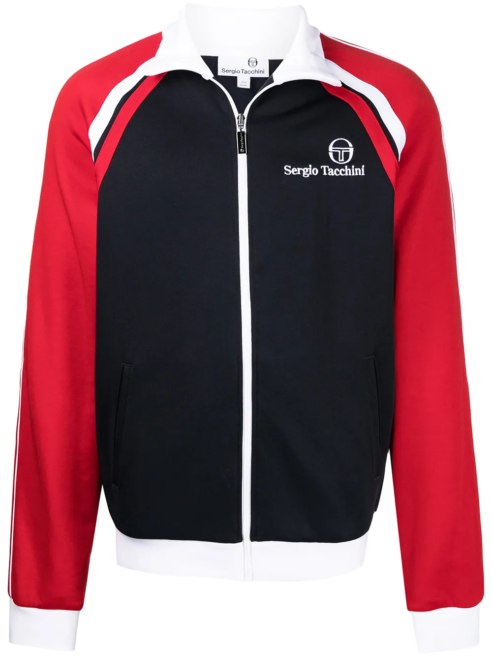 

Sergio Tacchini sudadera con diseño color block y logo - Azul