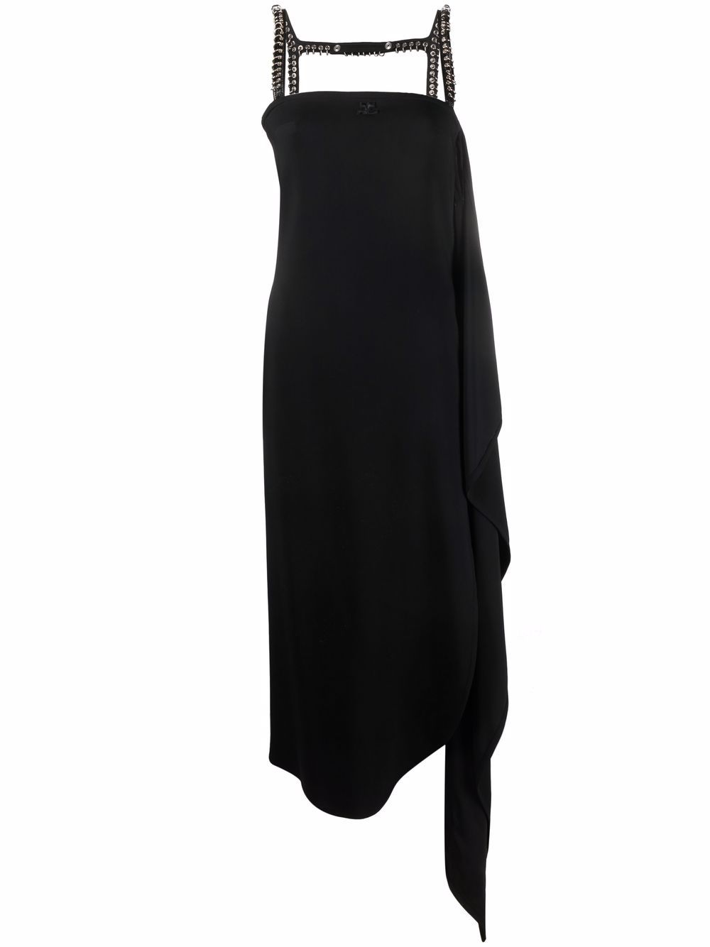 Courrèges draped panel midi dress