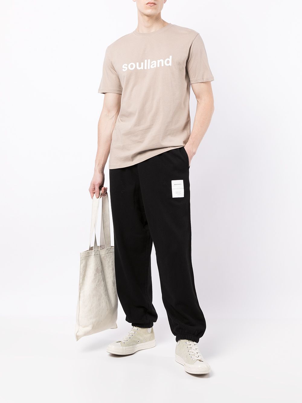 фото Soulland chuck logo-print t-shirt