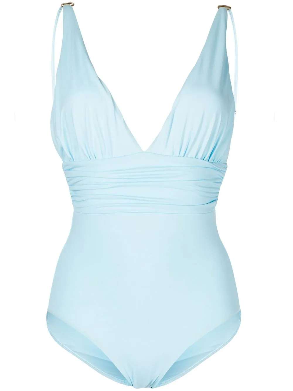 Melissa Odabash Panarea Shirred One-piece Swimsuit In Blau