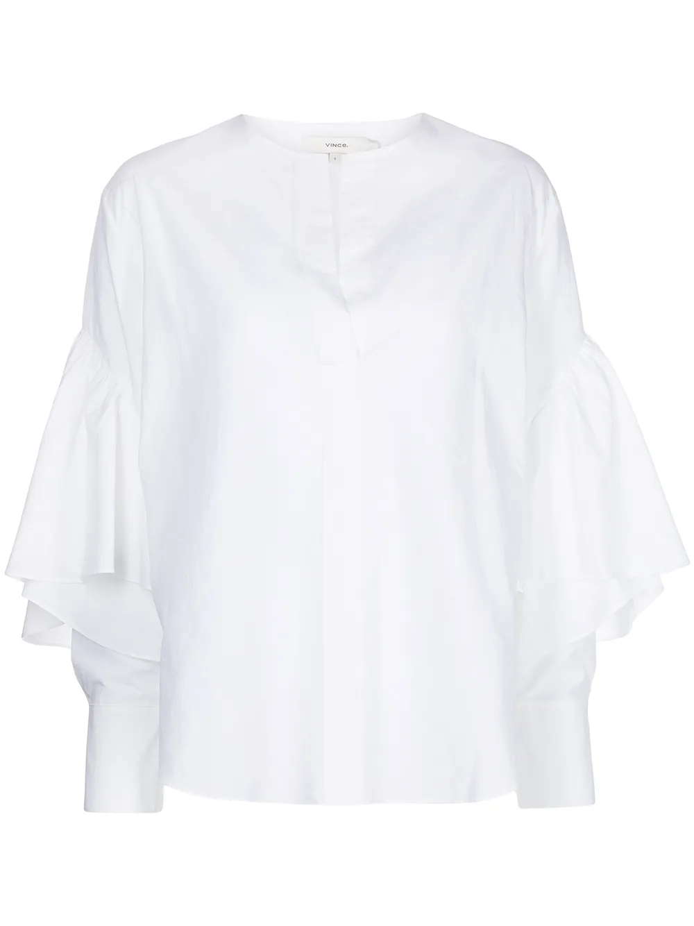 Vince рубашка с оборками