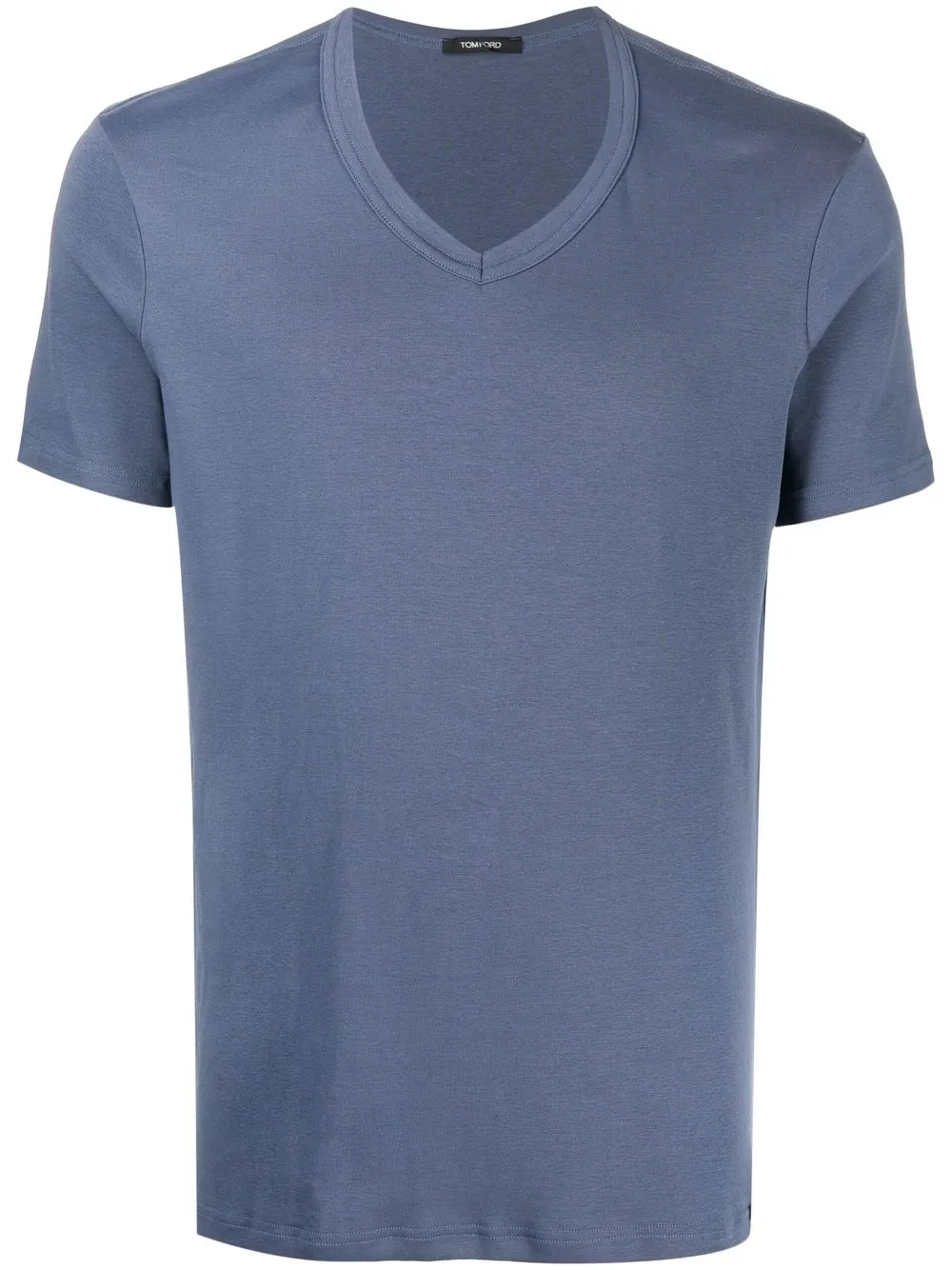 

TOM FORD V-neck fitted T-shirt - Blue