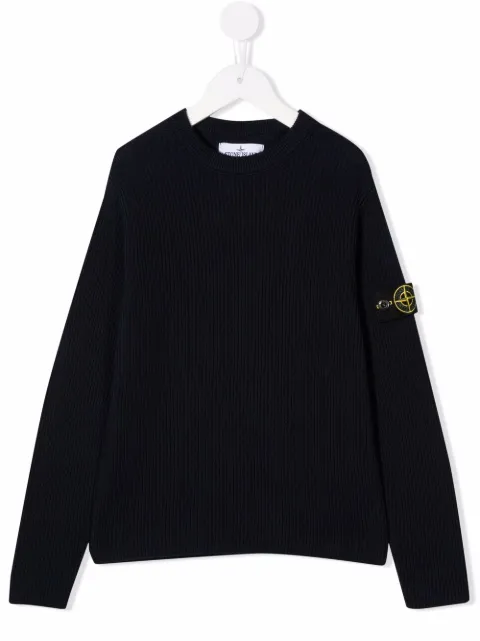 Stone Island Junior Maglione con motivo Compass 