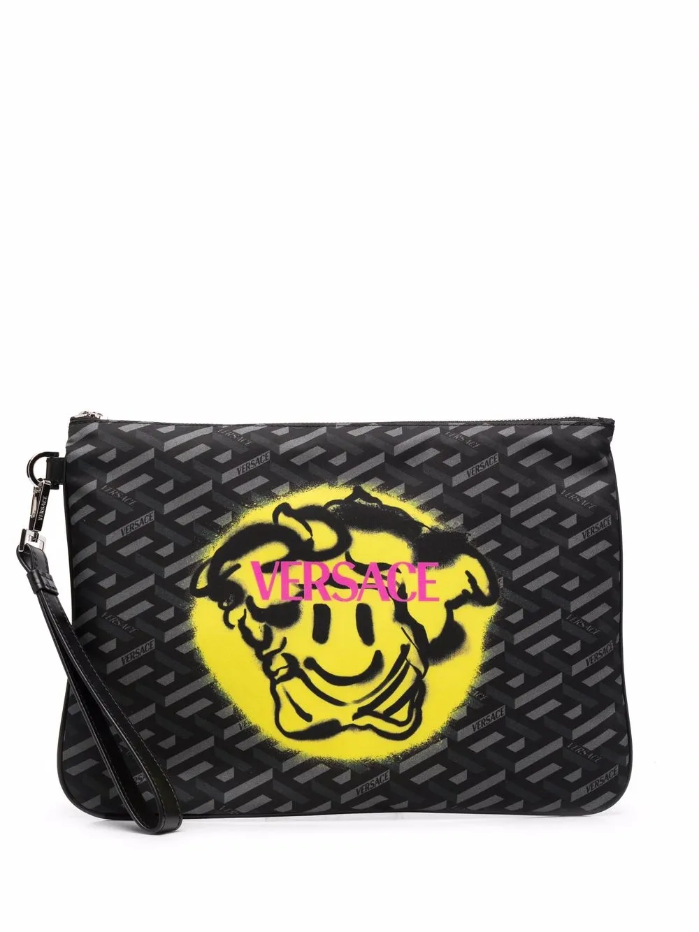 Medusa Smile zipped clutch