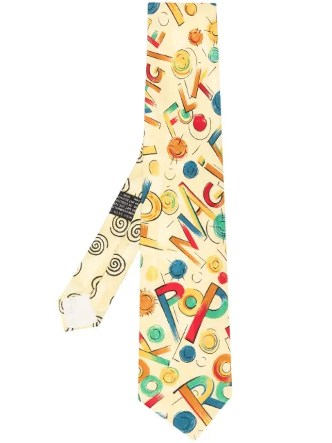 Versace Pre-Owned corbata con estampado gráfico 2000