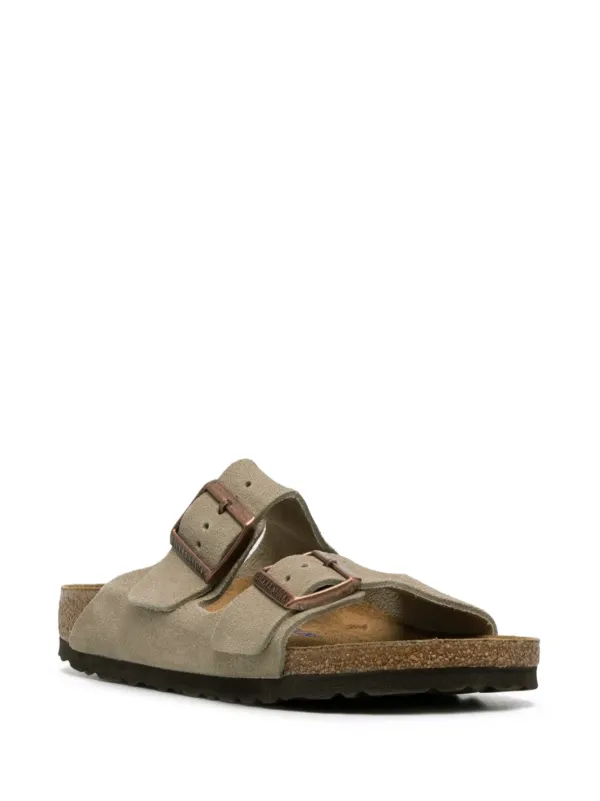 Birkenstock Arizona Soft Footbed Suede Sandals Neutrals