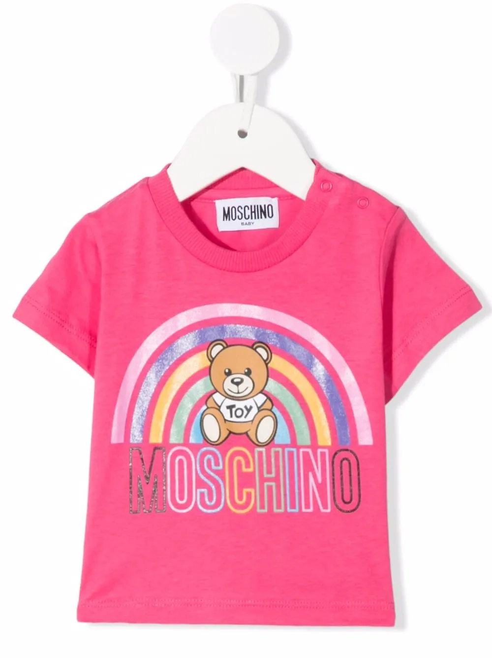 фото Moschino kids футболка teddy bear