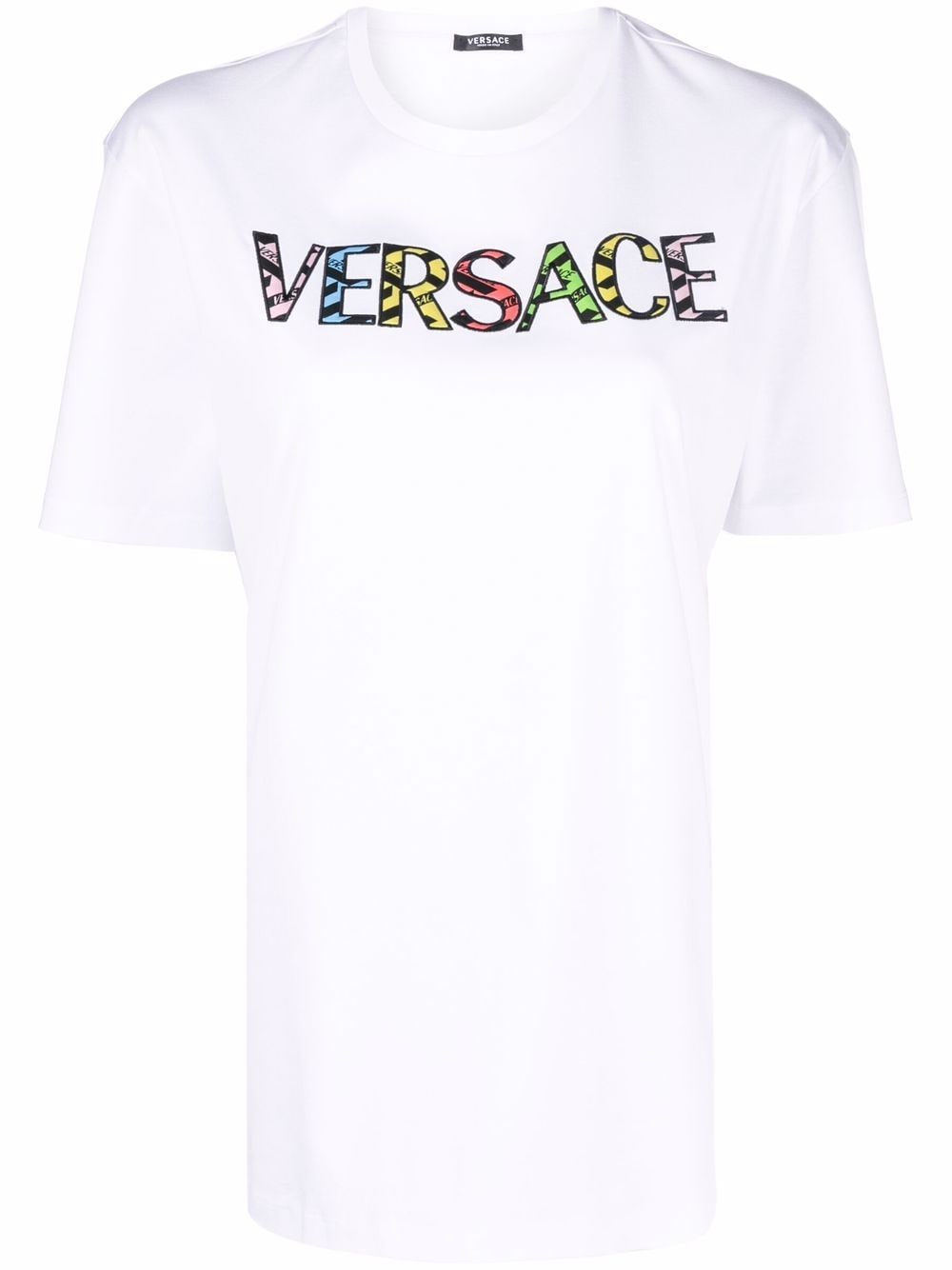 

Versace playera con logo estampado - Blanco