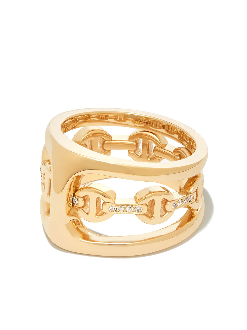 

HOORSENBUHS anillo Phantom en oro amarillo de 18kt con diamantes - Dorado