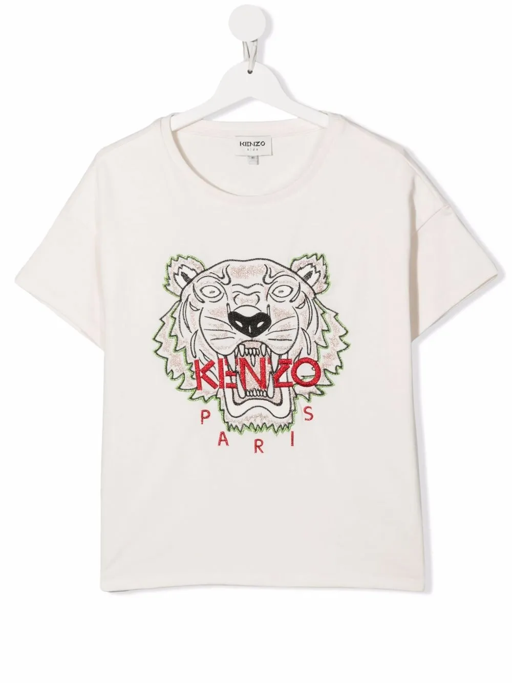 

Kenzo Kids TEEN embroidered-logo T-shirt - Neutrals