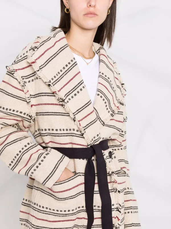 新品 ISABEL MARANT ETOILE JOSIALO コート 36 MARANT ÉTOILE Josialo Embroidered Coat | Neutrals | FARFETCH