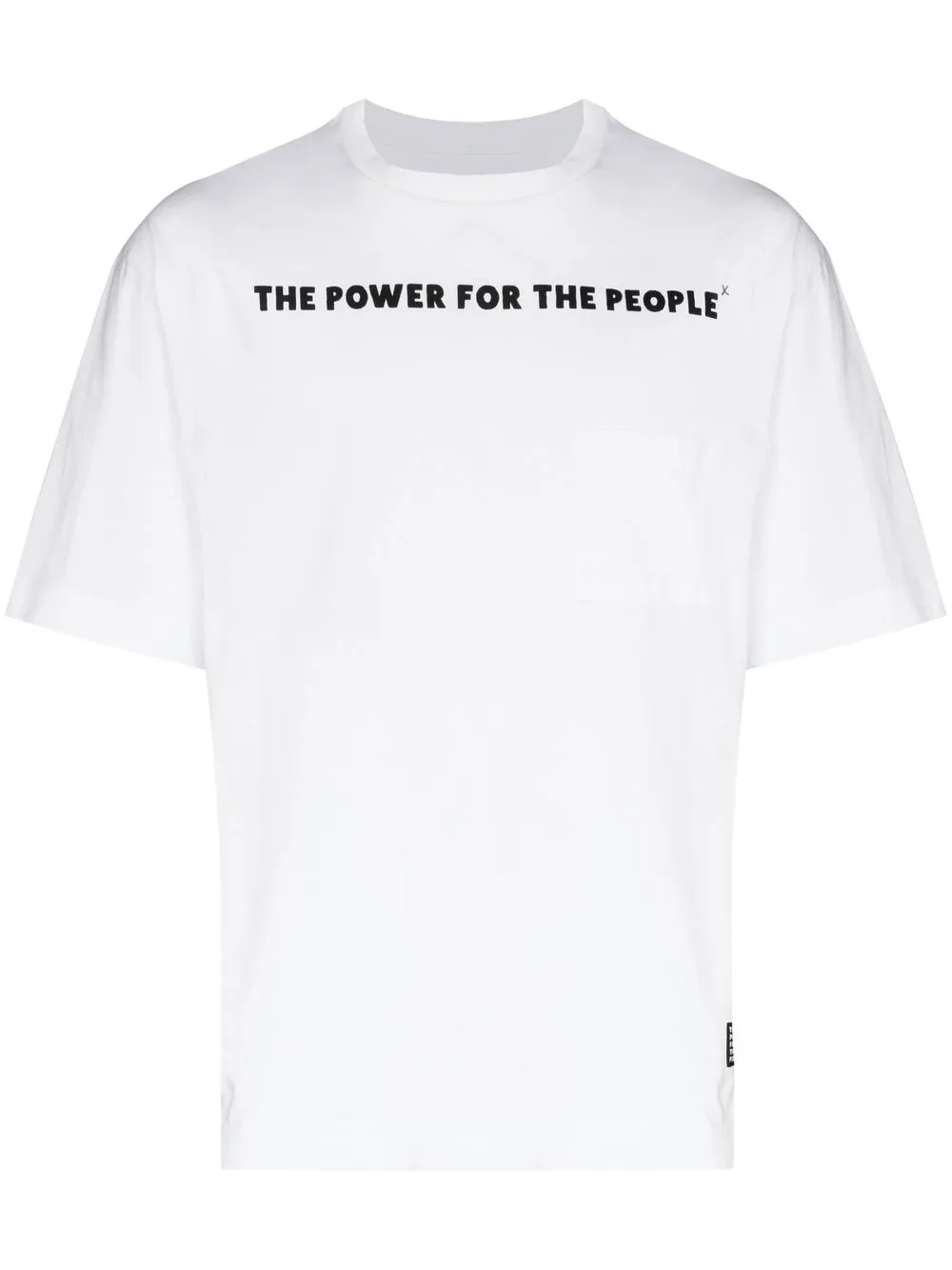 

The Power For The People logo-print short-sleeved T-shirt - White