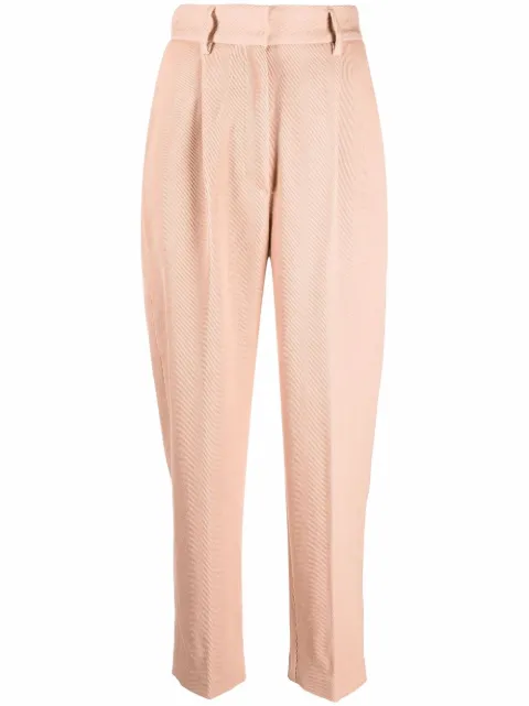 Forte Forte ribebd elasticated-waist tailored trousers 