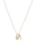 Sydney Evan 14kt yellow gold lock key diamond pendant necklace